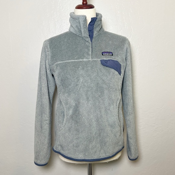 •PATAGONIA• Re-Tool Snap-T Fleece Pullover in Gray Size S Outdoor Hiking Trail - Picture 1 of 11
